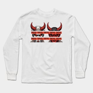 devil devil devil mask Long Sleeve T-Shirt